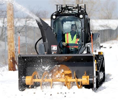 best skid steer for snow blowing|hydraulic snowblower for skid steer.